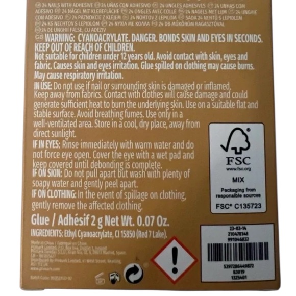 🪷 Harry Potter 24 Nail Set With Glue & Nail File Set - Picture 6 of 6